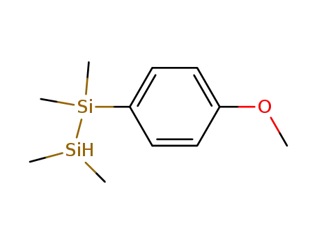 Molecular Structure of 35107-78-9 (1-(4-methoxyphenyl)-1,1,2,2-tetramethyldisilane)