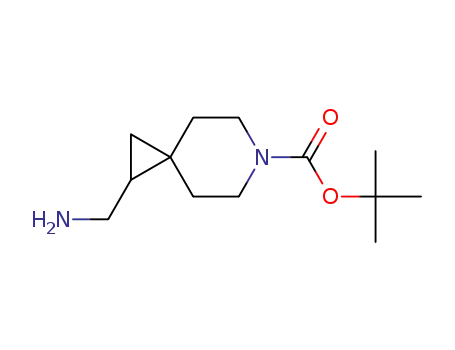 Molecular Structure of 1163729-53-0 (tert-Butyl 1-(aMinoMethyl)-6-azaspiro[2.5]octane-6-carboxylate)