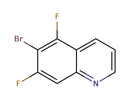 Molecular Structure of 1022091-49-1 (5,7-Difluoro-6-bromoquinoline)