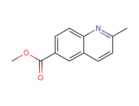 Molecular Structure of 108166-01-4 (Methyl 2-Methyl-6-quinolinecarboxylate)