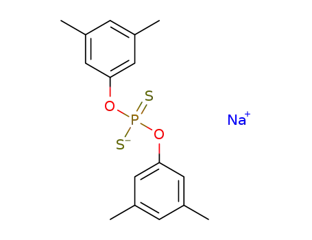 Molecular Structure of 1582766-55-9 (sodium O,O'-di(3,5-dimethylphenyl)dithiophosphate)