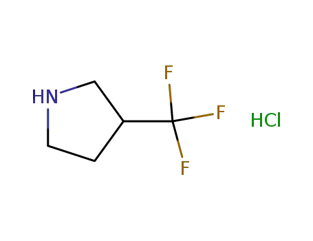 Molecular Structure of 1189485-03-7 (3-(TRIFLUOROMETHYL)PYRROLIDINE HCL)