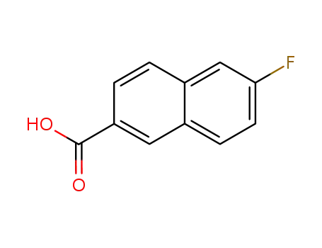 Molecular Structure of 5043-01-6 (6-FLUORO-2-NAPHTHOIC ACID)