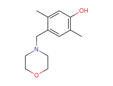 Molecular Structure of 29053-91-6 (2,5-Dimethyl-4-morpholinomethylphenol)