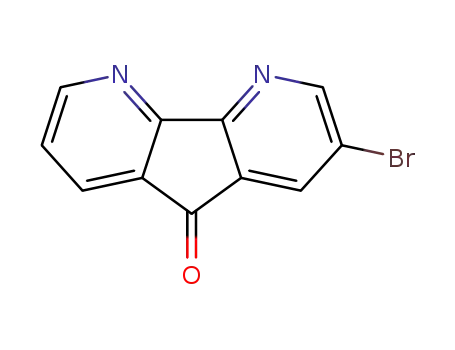 Molecular Structure of 1182844-62-7 (2-bromo-4,5-diazafluoren-9-one)