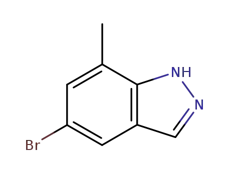 Molecular Structure of 156454-43-2 (5-BROMO-7-METHYL-1H-INDAZOLE)