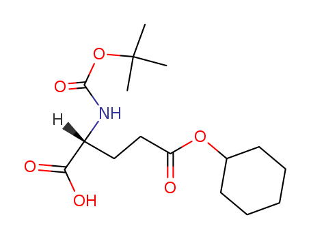 (R)-2-((TERT-BUTOXYCARBONYL)AMINO)-5-(CYCLOHEXYLOXY)-5-OXOPENTANOIC ACID  CAS NO.133464-27-4