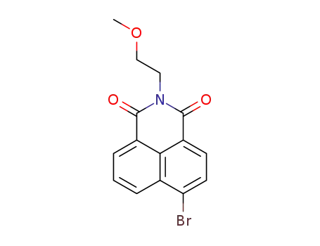 Molecular Structure of 651768-37-5 (6-bromo-2-(2-methoxyethyl)-1H-benzo[de]isoquinoline-1,3(2H)-dione)