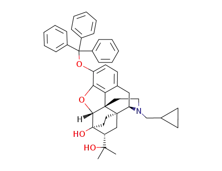 Molecular Structure of 157891-92-4 (3-O-TRITYL-6-O-DESMETHYL-DIPRENORPHINE)