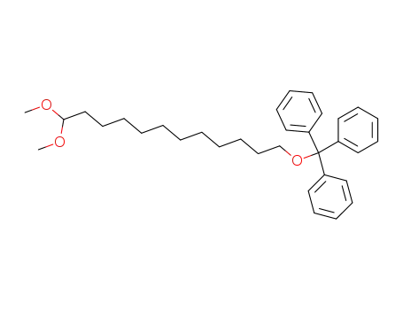 Molecular Structure of 889105-72-0 (Benzene, 1,1',1''-[[(12,12-dimethoxydodecyl)oxy]methylidyne]tris-)