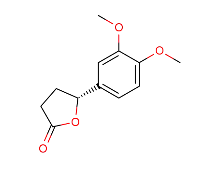 Molecular Structure of 112022-85-2 (2(3H)-Furanone, 5-(3,4-dimethoxyphenyl)dihydro-, (R)-)