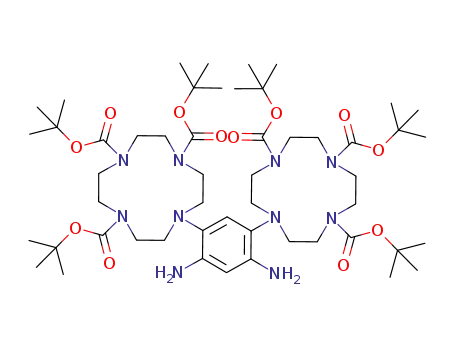 1,4,7,10-Tetraazacyclododecane-1,4,7-tricarboxylic acid,
10,10'-(4,6-diamino-1,3-phenylene)bis-, hexakis(1,1-dimethylethyl)
ester