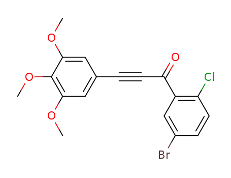1-(5-bromo-2-chlorophenyl)-3-(3,4,5-trimethoxyphenyl)prop-2-yn-1-one