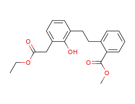 ethyl 3-<2-(2-carbomethoxyphenyl)ethyl>-2-hydroxyphenylacetate
