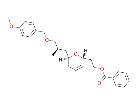 Benzoic acid 2-{(2R,6S)-6-[(R)-3-(4-methoxy-benzyloxy)-2-methyl-propyl]-5,6-dihydro-2H-pyran-2-yl}-ethyl ester