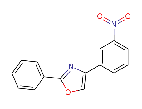 Molecular Structure of 119512-00-4 (Oxazole, 4-(3-nitrophenyl)-2-phenyl-)