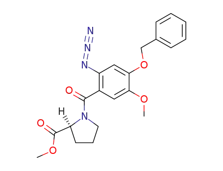 L-Proline, 1-[2-azido-5-methoxy-4-(phenylmethoxy)benzoyl]-, methyl
ester