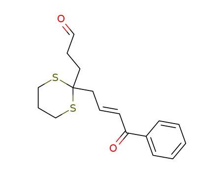 4-[2-(4-oxo-4-phenyl-but-2-enyl)-1,3-dithian-2-yl]-butyraldehyde