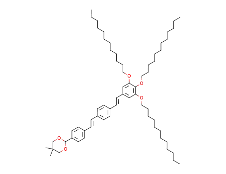 5,5-Dimethyl-2-[4-((E)-2-{4-[(E)-2-(3,4,5-tris-dodecyloxy-phenyl)-vinyl]-phenyl}-vinyl)-phenyl]-[1,3]dioxane