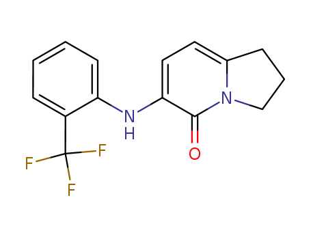 6-(2-Trifluoromethylphenylamino)-2,3-dihydro-1H-indolizin-5-one