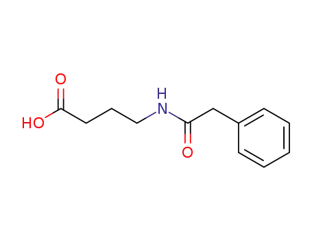 Molecular Structure of 2937-01-1 (4-[(2-phenylacetyl)amino]butanoic acid)