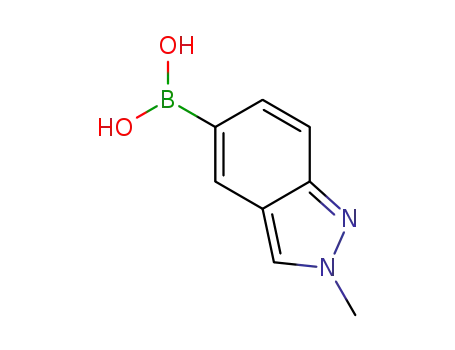 Molecular Structure of 952319-71-0 (2-METHYLINDAZOLE-5-BORONICACID)