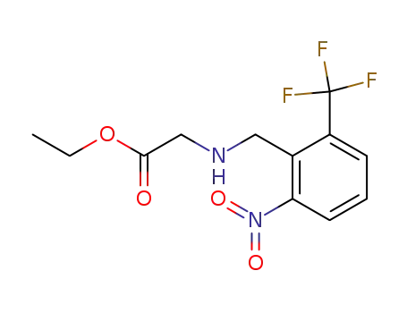 (2-nitro-6-trifluoromethyl-benzylamino)-acetic acid ethyl ester