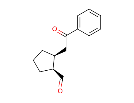 Cyclopentanecarboxaldehyde, 2-(2-oxo-2-phenylethyl)-, (1S,2S)-