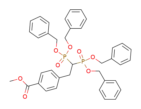 tetrabenzyl 2-(4-carbomethoxyphenyl)ethane-1,1-diphosphonate