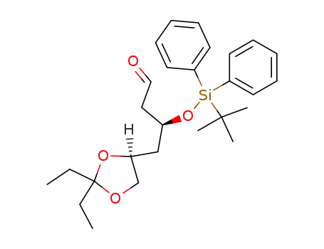 (S)-3-(tert-Butyl-diphenyl-silanyloxy)-4-((S)-2,2-diethyl-[1,3]dioxolan-4-yl)-butyraldehyde