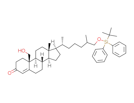 Molecular Structure of 137435-85-9 ((25ξ)-26-<(tert-butyldiphenylsilyl)oxy>-19-hydroxycholest-4-en-3-one)