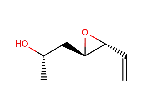Molecular Structure of 378749-88-3 ((3R,4R,6S)-6-(hydroxy)-3,4-(oxiranyl)hept-1-ene)