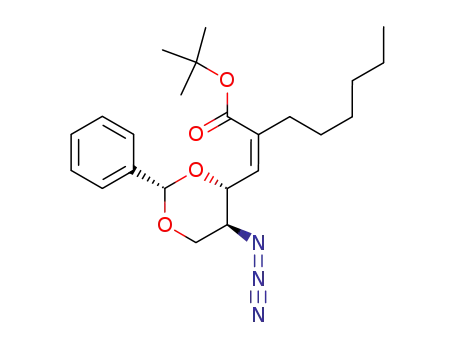 (2Z)-2-(((2S,4R,5S)-5-azido-2-phenyl-[1,3]dioxan-4-yl)methylene)-octanoic acid tert-butyl ester