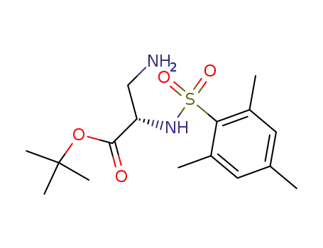 L-Alanine, 3-amino-N-[(2,4,6-trimethylphenyl)sulfonyl]-, 1,1-dimethylethyl
ester