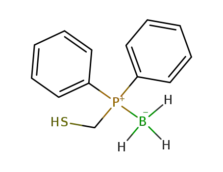 Molecular Structure of 613688-05-4 (diphenylphosphaneylmethanethiol borane complex)