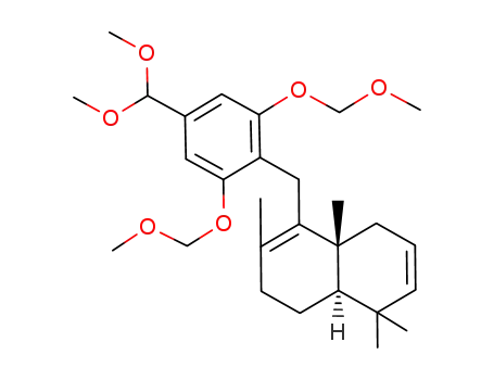 (4aR,8aR)-4-(4-Dimethoxymethyl-2,6-bis-methoxymethoxy-benzyl)-3,4a,8,8-tetramethyl-1,2,4a,5,8,8a-hexahydro-naphthalene