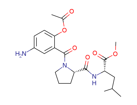 L-Leucine, N-[1-[2-(acetyloxy)-5-aminobenzoyl]-L-prolyl]-, methyl ester