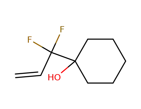 Molecular Structure of 73557-48-9 (1-(1,1-difluoro-2-propenyl)cyclohexanol)