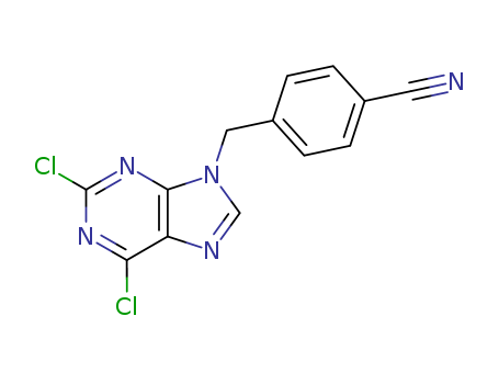 Benzonitrile, 4-[(2,6-dichloro-9H-purin-9-yl)methyl]-