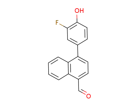 1-Naphthalenecarboxaldehyde, 4-(3-fluoro-4-hydroxyphenyl)-