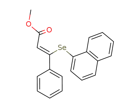 (Z)-3-(Naphthalen-1-ylselanyl)-3-phenyl-acrylic acid methyl ester