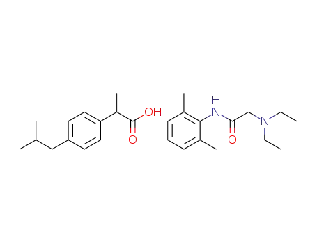 Molecular Structure of 1158170-79-6 (lidocainium ibuprofenate)