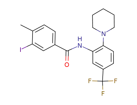 Benzamide,
3-iodo-4-methyl-N-[2-(1-piperidinyl)-5-(trifluoromethyl)phenyl]-
