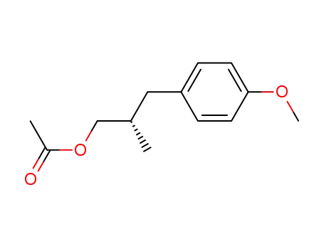 (2S)-1-acetoxy-2-methyl-3-p-methoxyphenylpropane