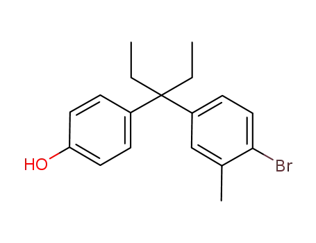 4-[1-(4-bromo-3-methyl-phenyl)-1-ethyl-propyl]-phenol