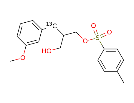 2-(3'-methoxy[α-13C]benzyl)-3-tosyloxypropan-1-ol