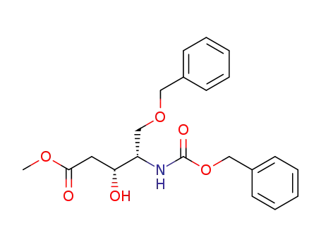 (3R,4S)-5-benzyloxy-4-benzyloxycarbonylamino-3-hydroxy-pentanoic acid methyl ester