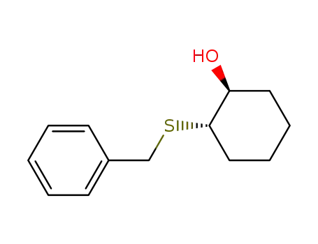 Molecular Structure of 117066-99-6 (Cyclohexanol, 2-[(phenylmethyl)thio]-, trans-)