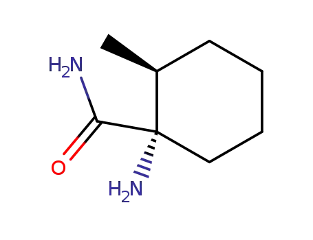 Molecular Structure of 184035-02-7 (Cyclohexanecarboxamide, 1-amino-2-methyl-, (1S-trans)- (9CI))