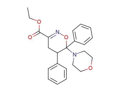 6-Morpholin-4-yl-5,6-diphenyl-5,6-dihydro-4H-[1,2]oxazine-3-carboxylic acid ethyl ester